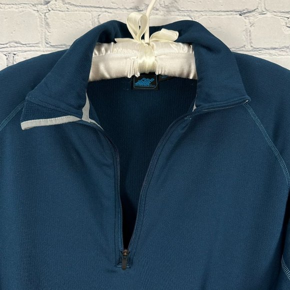 Eastern Mountain Sports Men's 1/4 Zip Polartec® Base Layer Top, Size M, Blue‎ - Picture 4 of 8